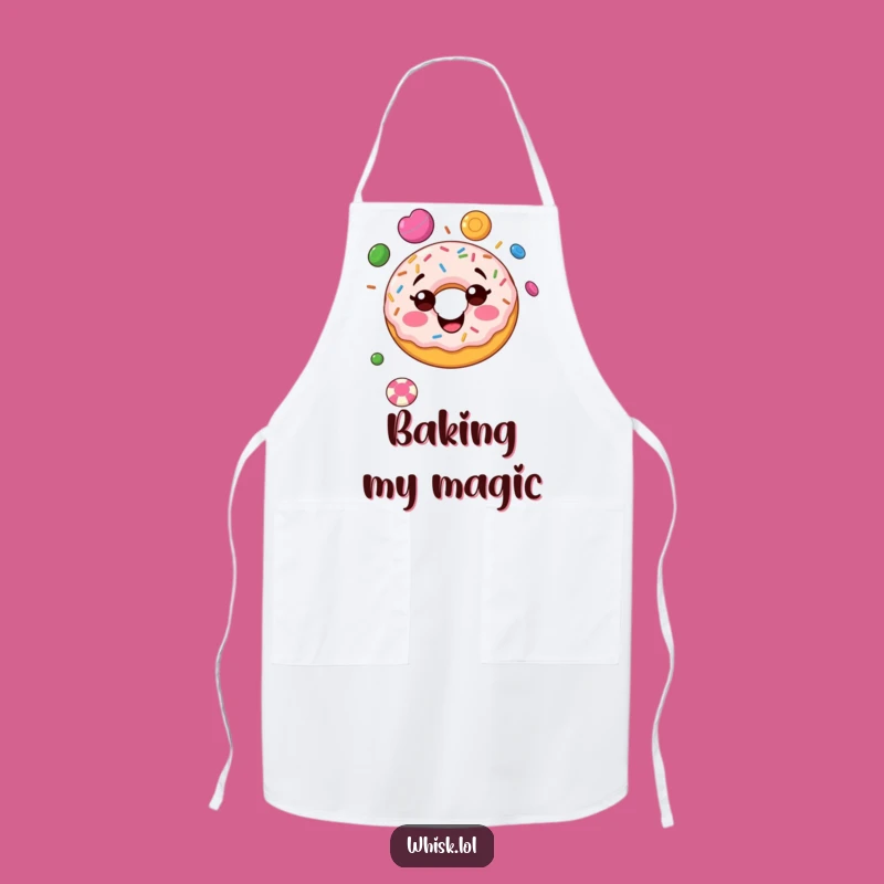 Funny Donut Juggling Apron: Cook with Sweet Merriment