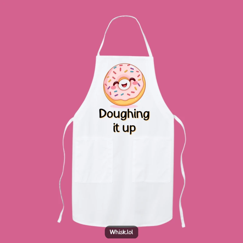 Funny Wiggling Donut Apron: Bake with Joy and Sprinkles, Perfect Funny Gift!