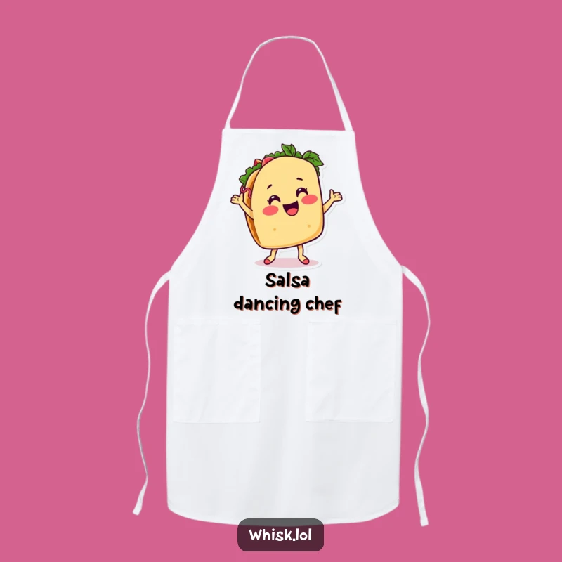 Funny Taco Dancing Apron: Cook with Fiesta Flavor