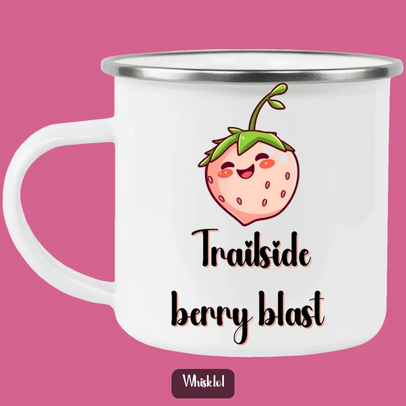 Adventure Funny Strawberry Camping Mug - Giggles Around the Campfire, Perfect Funny Gift