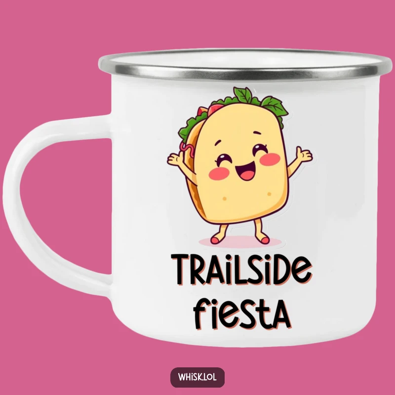 Funny Taco Dancing Camping Mug: Fiesta Sips on the Go