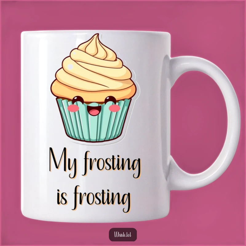 Funny Cheerful Cupcake Mug: A Delightful Treat for Coffee Lovers, Perfect Funny Gift!