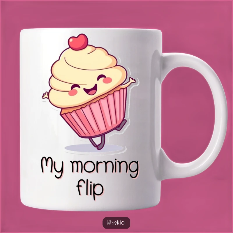 Funny Cupcake Cartwheel Mug: A Whimsical Gift for a Cheerful Soul