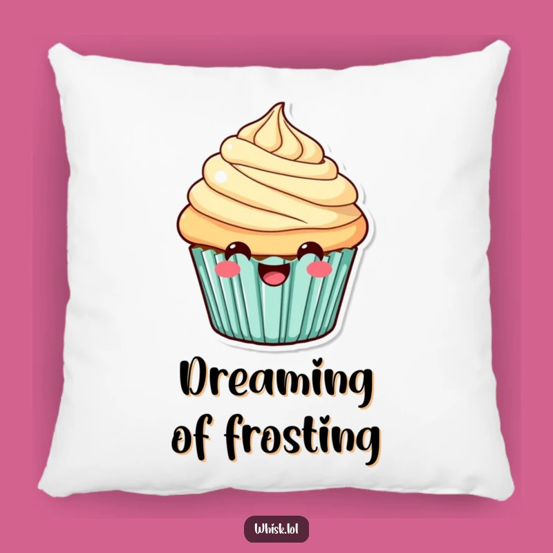 Funny Cheerful Cupcake Pillow: Snuggle Up with Sweet Smiles, Perfect Funny Gift!