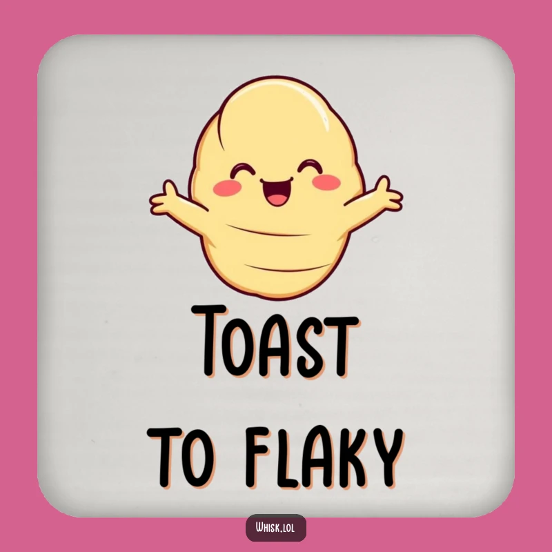 Funny Hugging Croissant Coasters: Protect Your Table with Baked Hugs, Perfect Funny Gift Set!