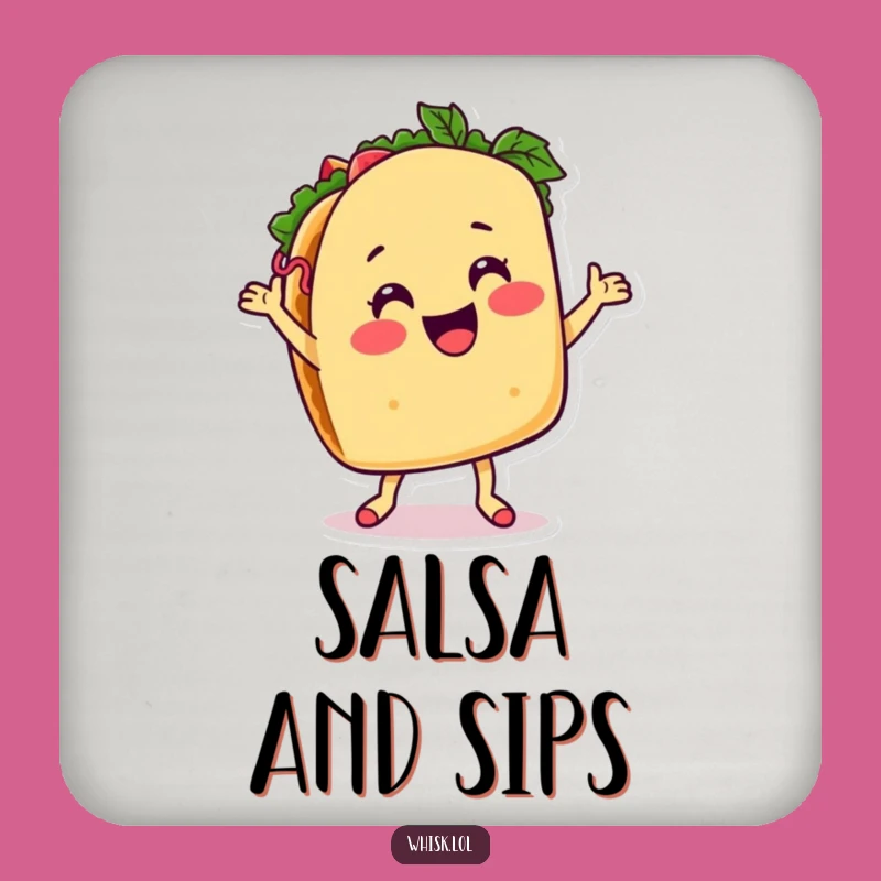 Funny Taco Dancing Coaster: Protect Surfaces with Fiesta Fun