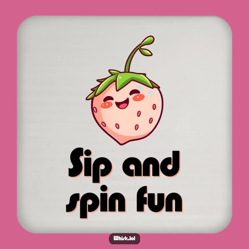 Funny Giggling Strawberry Coasters - Protect Surfaces with Fruity Fun, Chic Funny Gift