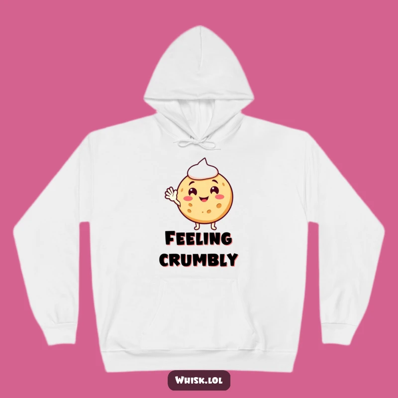Cozy Funny Cookie Waving Hoodie: Warmth and Sweet Greetings