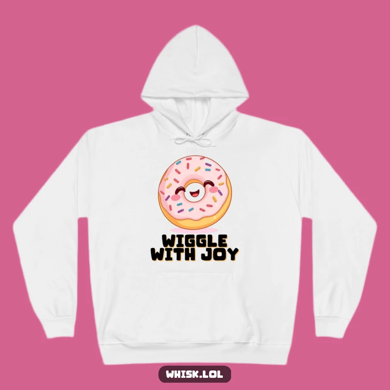 Cozy Funny Wiggling Donut Hoodie: Stay Comfy and Cheerful, Ideal Funny Gift!