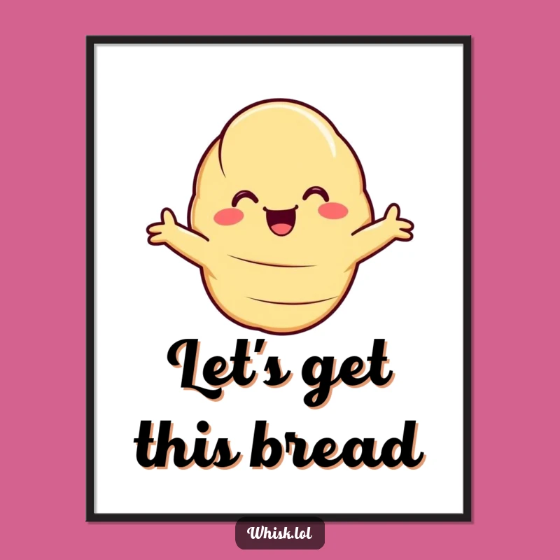 Funny Free Printable Croissant Hug Wall Art: Whimsical Downloadable Decor