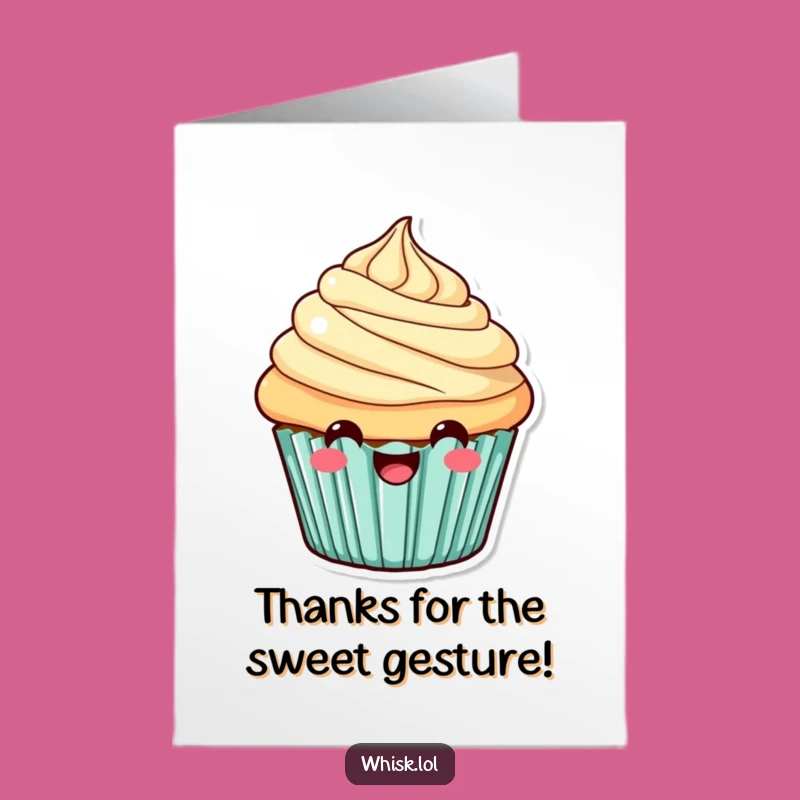 Free Printable Thank You Cupcake Card: Cute Downloadable for Expressing Gratitude