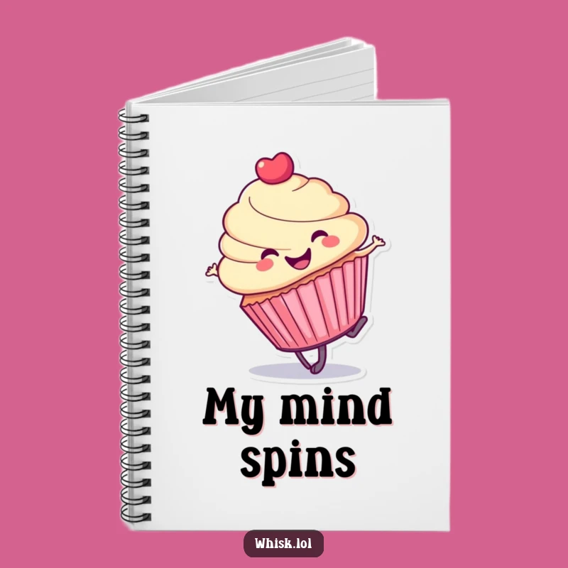 Funny Cupcake Cartwheel Notebook: Jot Down Your Playful Ideas