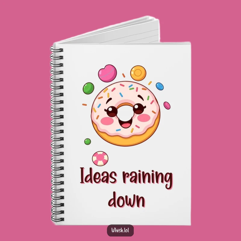 Funny Donut Juggling Notebook: Jot Down Sweet Ideas