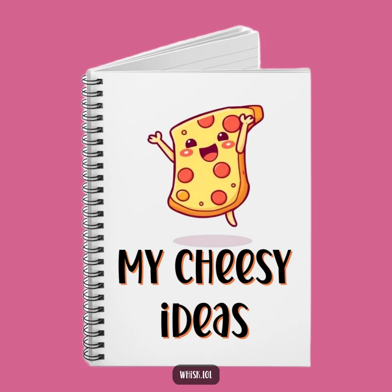 Funny Pizza Somersault Notebook - Jot Down Cheesy Ideas, Unique Funny Gift