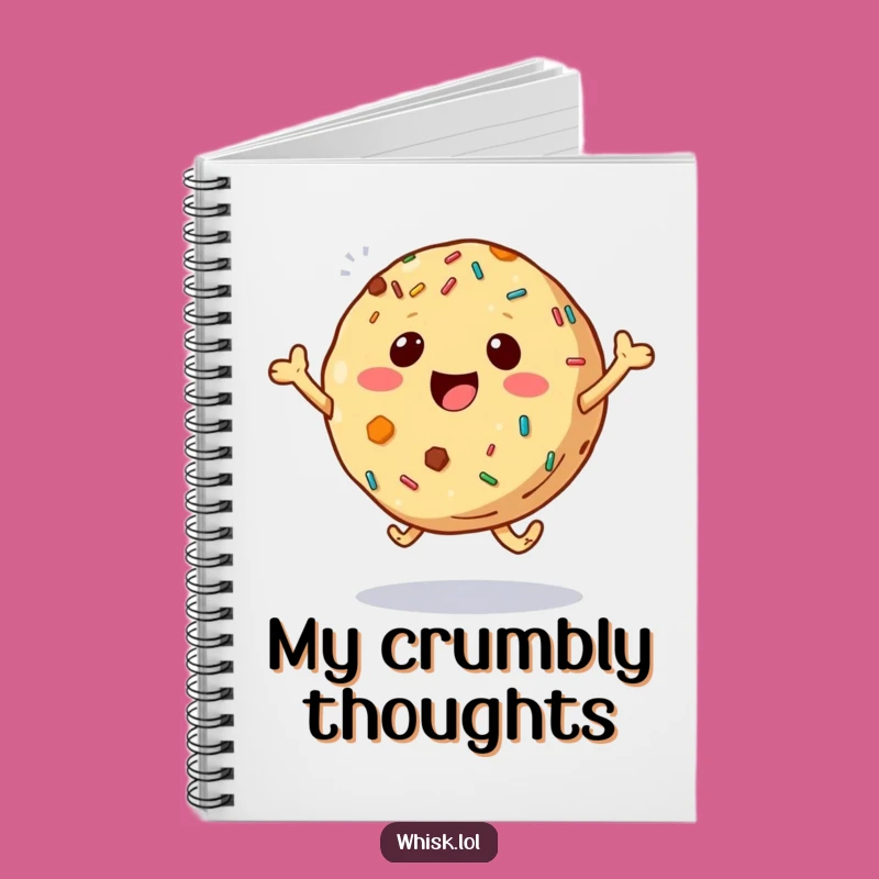 Funny Bouncing Cookie Notebook - Jot Down Ideas with Sprinkles of Joy, Unique Funny Gift
