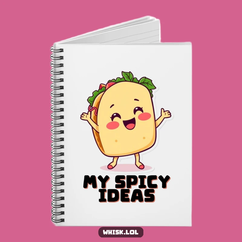 Funny Taco Dancing Notebook: Jot Down Your Spicy Ideas